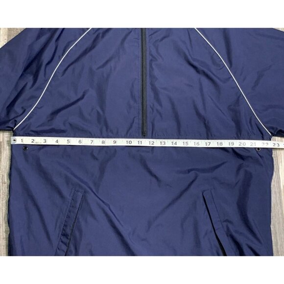 Prospirit Navy Blue Pullover Windbreaker Jacket Half-Zip Pockets Size Small - Picture 8 of 12